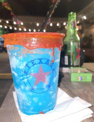 Blue Hawaiian margarita