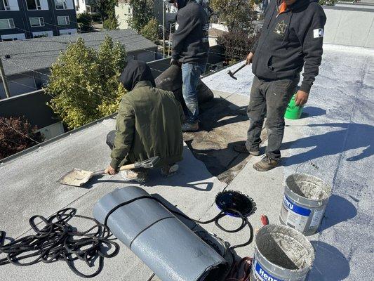 Flat roof repair