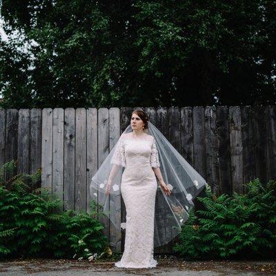 We have unique lace gowns