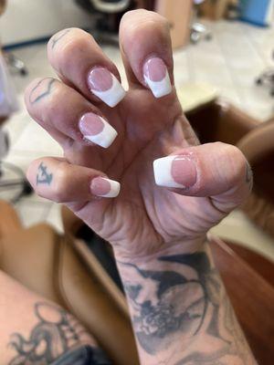 My terrible new set & my 7 minute pedicure I paid $145 for.