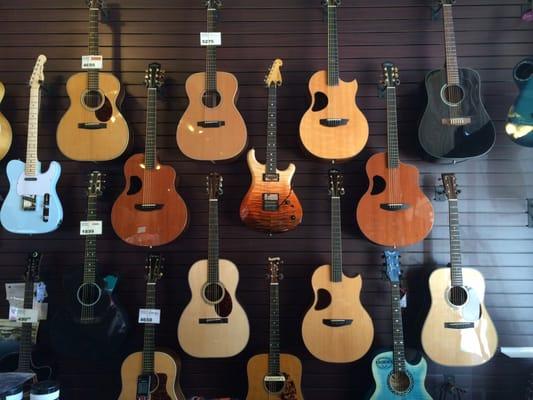 We always have plenty of quality new and used guitars in stock.