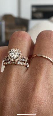 Engagement and wedding band work!