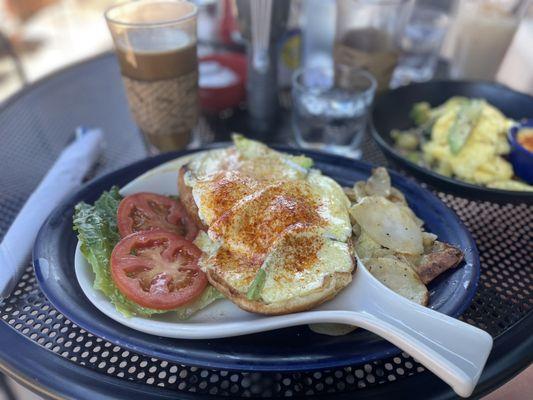 Eggs California Croissant Benedict