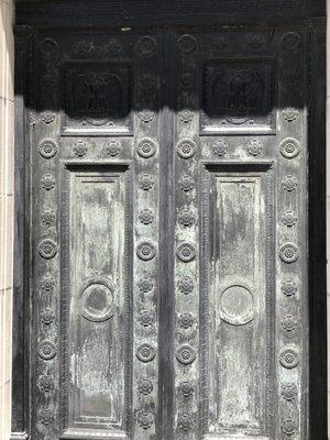 Front Brass doors.