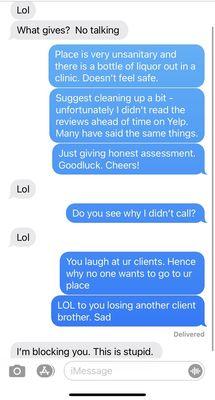 Terrible customer service. And straight rude.