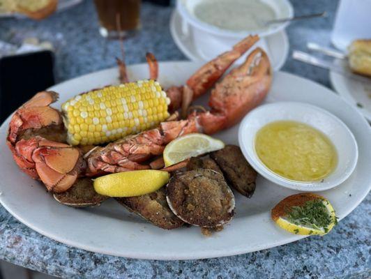 Lobster clam baked special