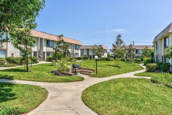 The Sandpiper Apartments at Huntington Beach, CA.