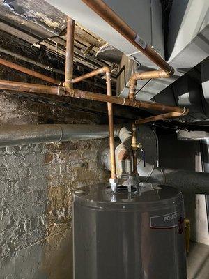 Hot water heater install