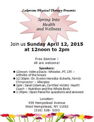 Spring Wellness Seminar