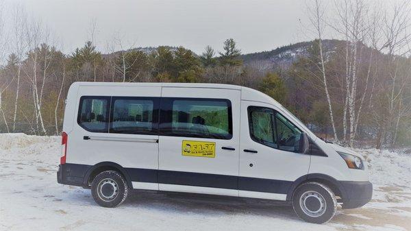 Large groups will ride comfortably in one of our Transit vans.