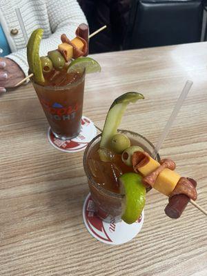 Look at the amazing Bloody Mary's!