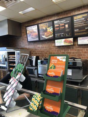 Clean subway, but the woman behind the counter in this pic is incredibly rude.