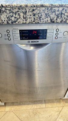 Bosch dishwasher. Replacing wash pump 1