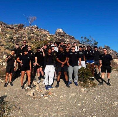 Future Soldier event hiking the white tank mountains.