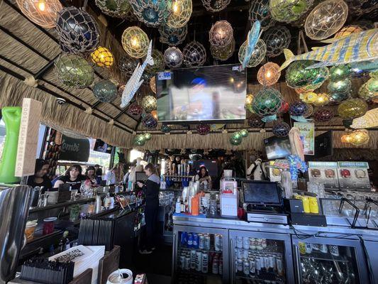 Inside bar! Cubs game on!