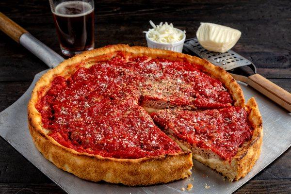 Sausage Deep Dish Pizza