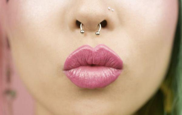 Septum and double nose piercing!!