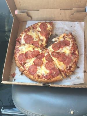 Medium pepperoni extra sauce