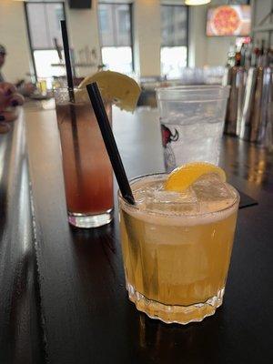 Whiskey Apricot Smash & Loose Goose