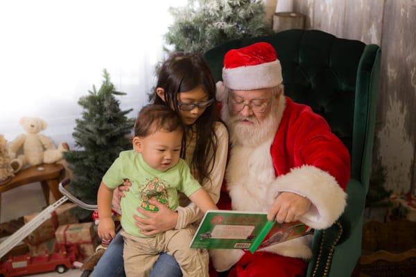 Santa Diaper Drive.  Yes, all you had to do was bring in some diapers and you could get photos with Santa!