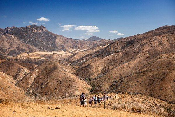 Hiking in the mountains