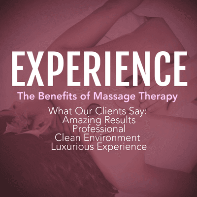 What our clients say about experiencing our massage therapy treatments!