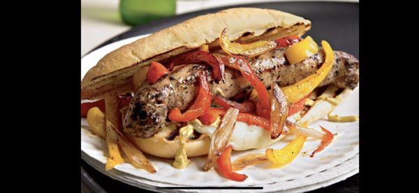 Sausage & peppers sandwich