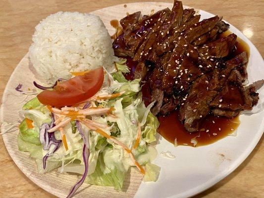 11.08.22 Beef Teriyaki Plate