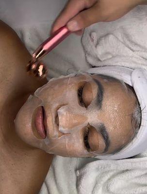 Anna, Doing a Standard facial on a 1st time client.