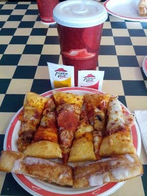 Pizza selection on buffet...better at Cici's and just about anywhere else.  No salad bar either.