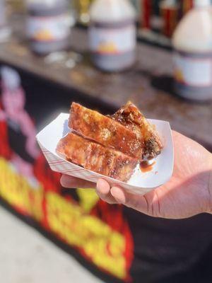 Porky chicks BBQ rib sampler