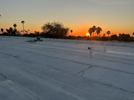 Commercial Flat Roof 7,000 sq ft Los Angeles  HUSKY ROOFING