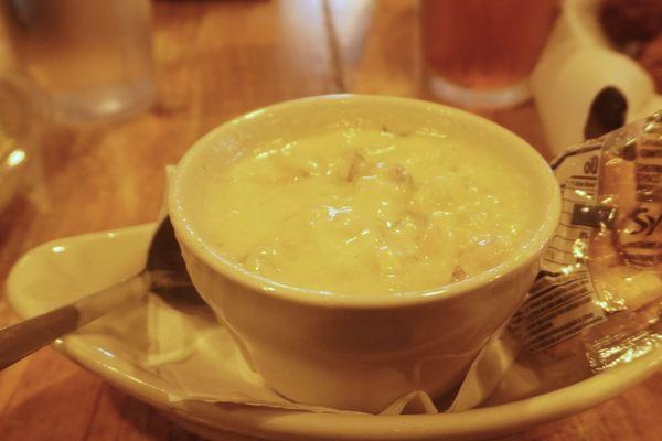 Excellent clam chowder