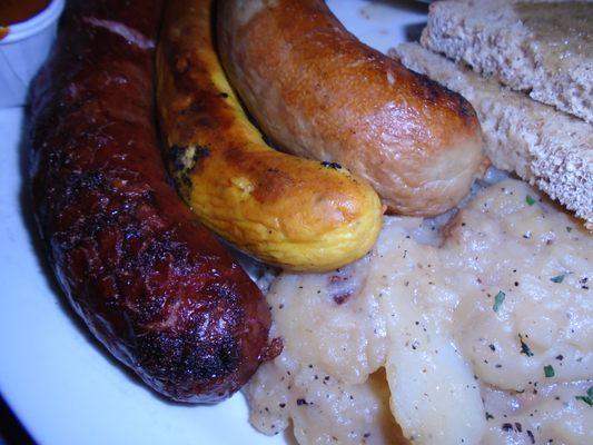 Sausage Sampler, close-up.