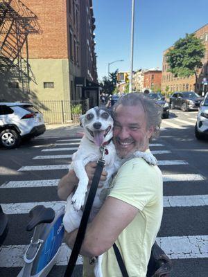 Running into long lost pals on the street is always heaven sent. 5/24 w Trixie, now 13, known over 10 years