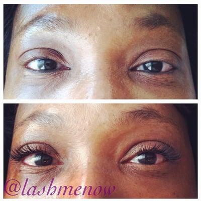 Customized Full Set of Semi Permanent Eyelash Extensions