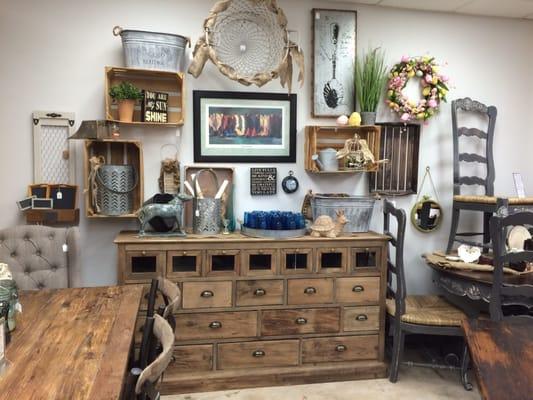 Industrial chic dresser