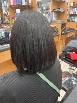 Permanent straight perm