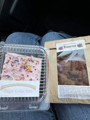 Sugar Cookie Bar and Brownie