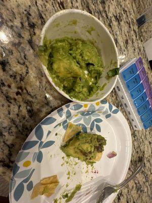 Are you guys out to kill me??? The pit of the avocado was in my guacamole. This is terrible, shame on you.