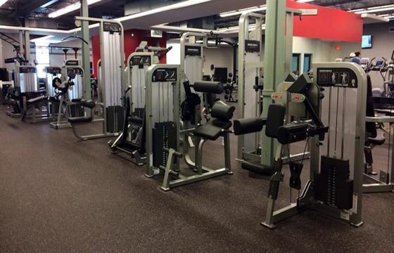 Upstairs area with pin loaded equipment and 2nd cardio bank.