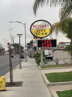 Their front street sign.