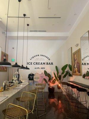 ice cream bar- inside