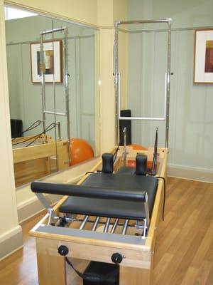 Pilates reformer in our Pilates studio