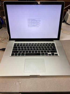 Diagnosing a MacBook