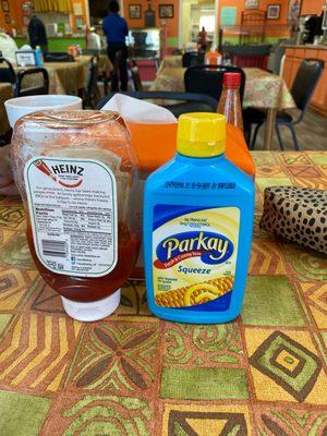 You know you're in the country, when there is squeeze butter on every table! Lol.