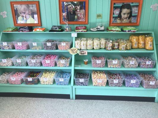 We offer over 20 flavors of taffy