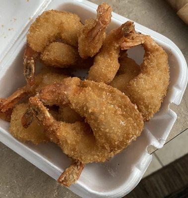 Their version of Tempura Shrimp. NO this is not at all!!! This is breaded store bought