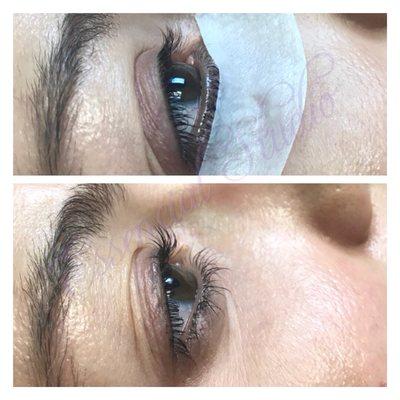 Keratin lash lift