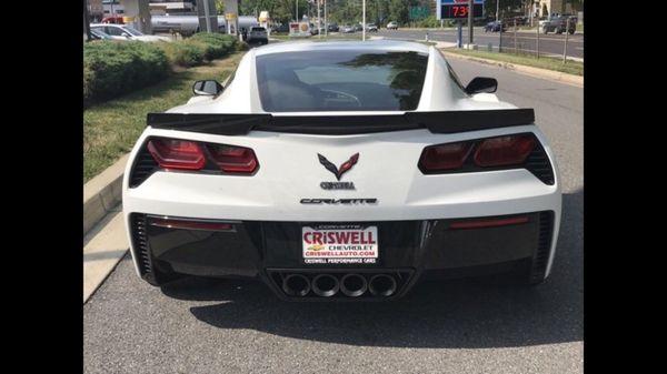 Remove the CRISWELL name and maybe I'd buy a Corvette off your lot.